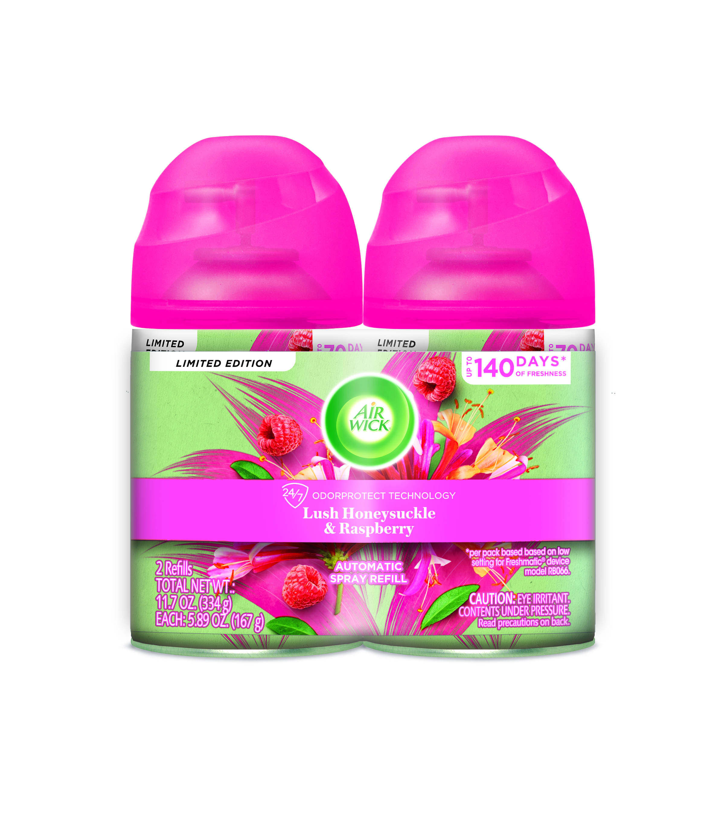 AIR WICK Automatic Spray  Lush Honeysuckle  Raspberry